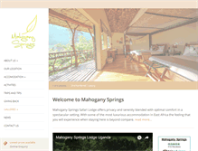 Tablet Screenshot of mahoganysprings.com